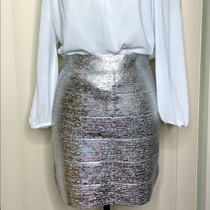 BEBE new bandage metallic skirt. Size M